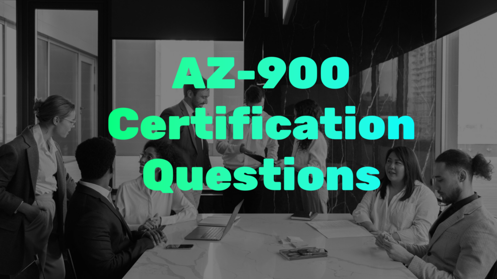 AZ-900 Certification Questions